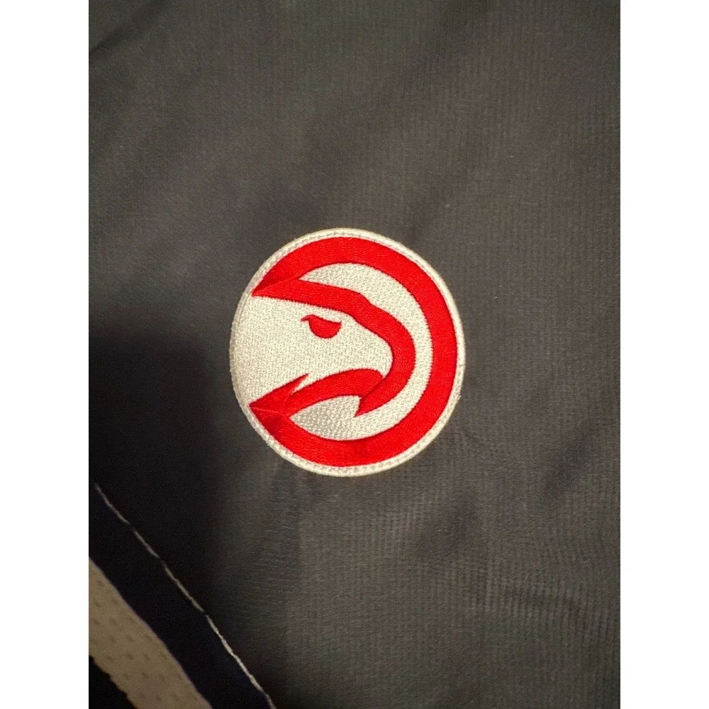 Adidas Atlanta Hawks Member Pullover Jacket Men's Gray Track Zip Top L